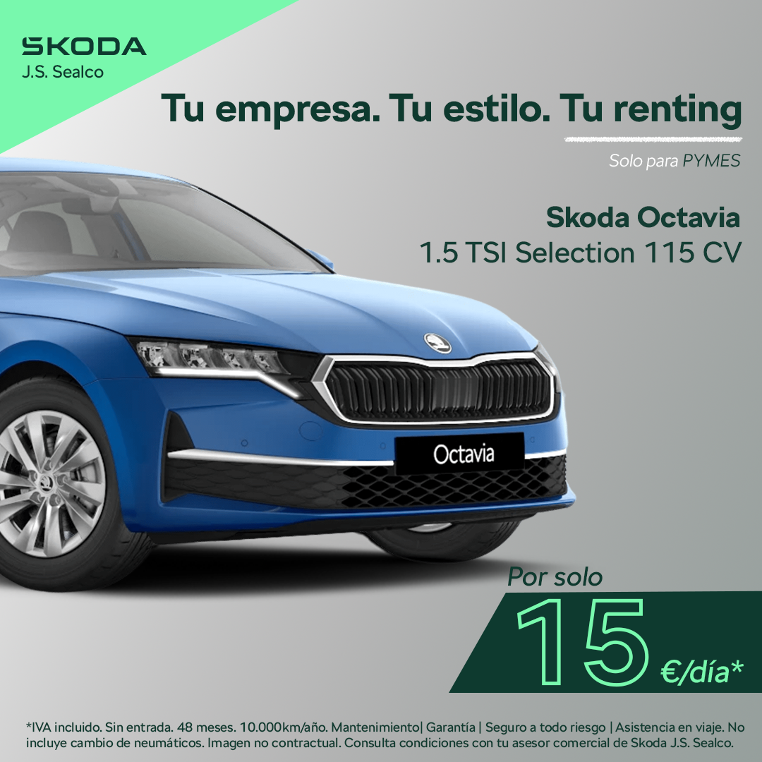 SKODA BUSINESS BANNER OCTAVIA ABRIL 2025